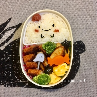 ★ハロウィン弁当★おばけちゃんの詰め弁♫